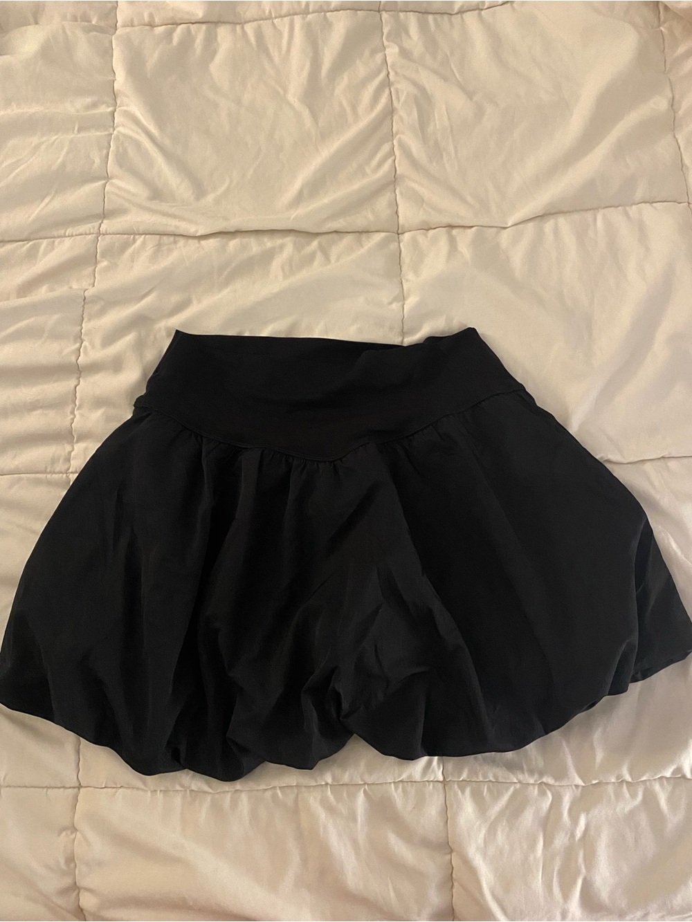 aerie Black Bubble Mini Skirt